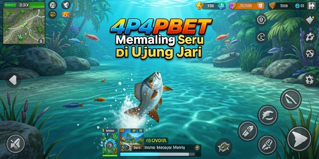 Tangkapan ikan yang menakjubkan dalam gameplay 4P4PBET.