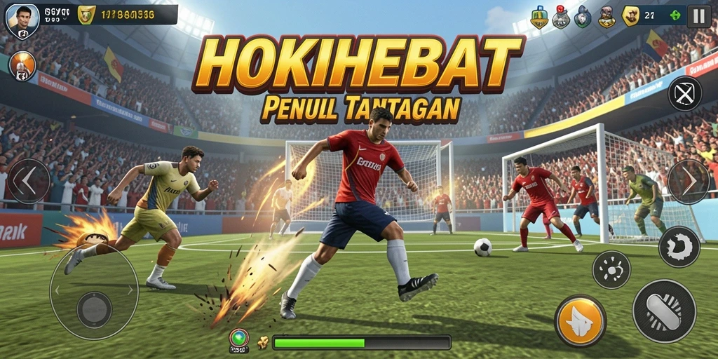 Tampilan menarik dari gameplay HOKIHEBAT yang penuh gairah olahraga.