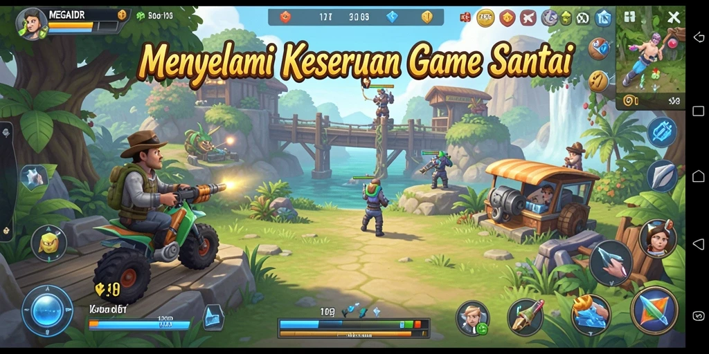 Tampilan gameplay seru di MEGAIDR yang menyenangkan.